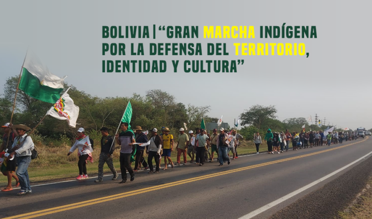 COICA EN APOYO A LA GRAN MARCHA NACIONAL DE LOS PUEBLOS IND GENAS