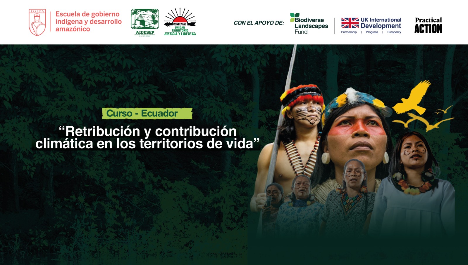 EGIDA lanza curso de especialización en Ecuador con el apoyo del BLF Andes Amazónico